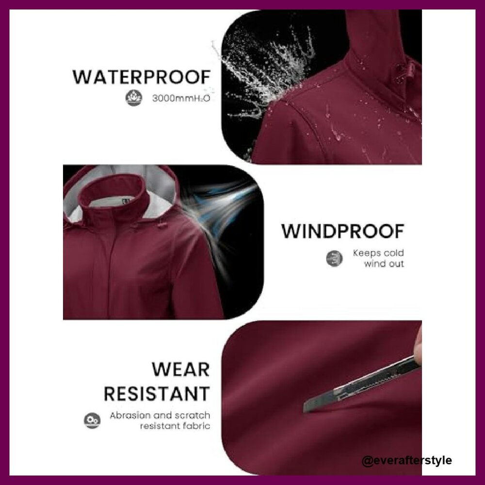 Long Fleece Lined Jacket Windproof Insulated Hood… - image 4